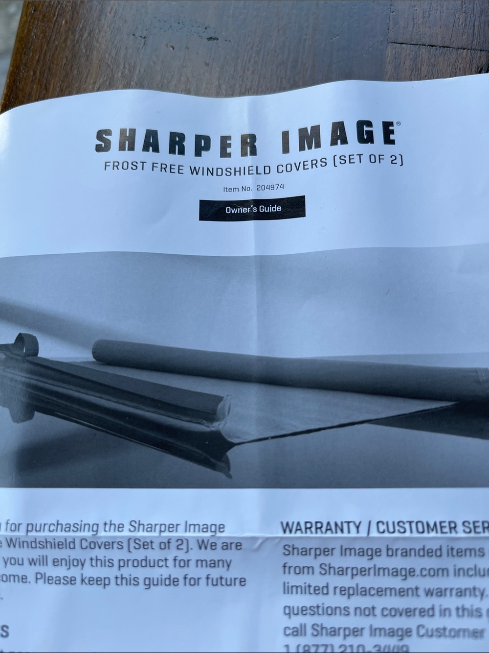 Sharper Image Silver and Black Frost-Free Windshield Cover